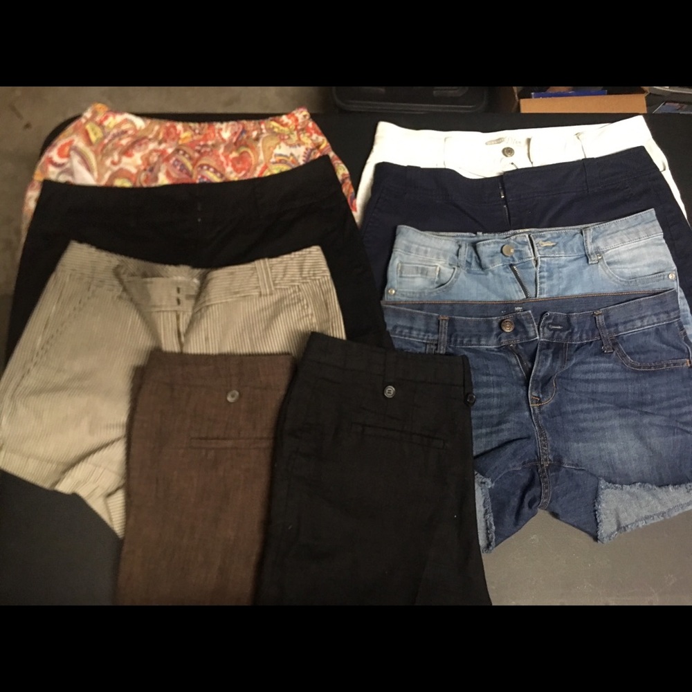 Lot of 9 pairs of Shorts, 6 and M, Custom Bundle